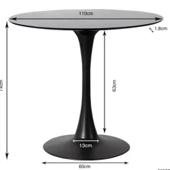 Tische|KARE Design Tisch Schickeria Schwarz O110