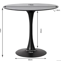 Tische|KARE Design Tisch Schickeria Schwarz O110