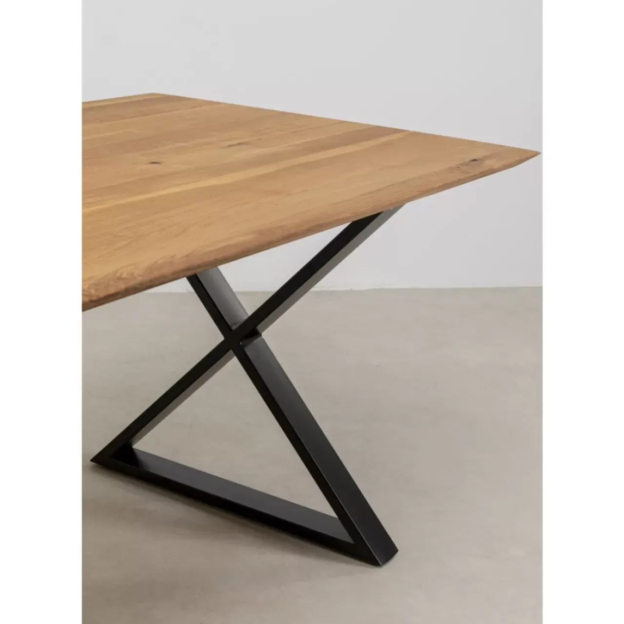 Tische|KARE Design Tisch Symphony Eiche Cross Schwarz 180X90Cm