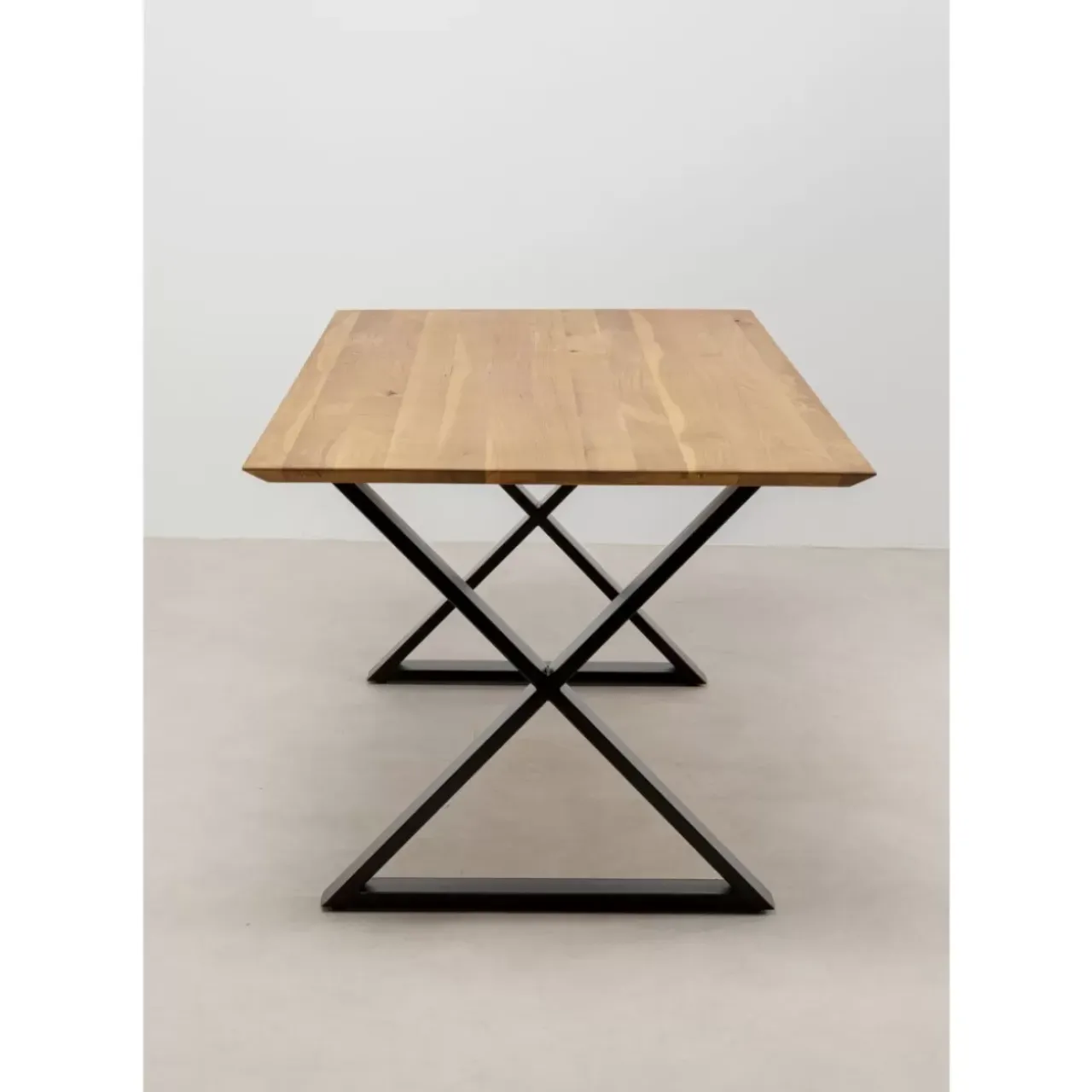 Tische|KARE Design Tisch Symphony Eiche Cross Schwarz 180X90Cm
