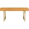 Tische|KARE Design Tisch Symphony Eiche Messing 180X90