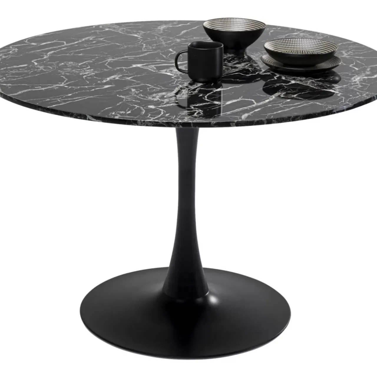 Tische|KARE Design Tisch Veneto Marmor Schwarz O110Cm