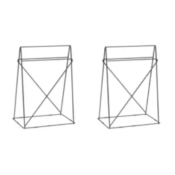 Tische|KARE Design Tischbock Polar (Paar) Schwarz 31X49Cm