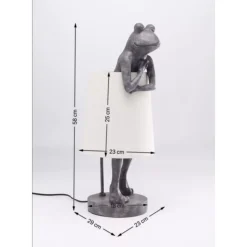 Tischleuchten|KARE Design Tischleuchte Animal Frog Grau