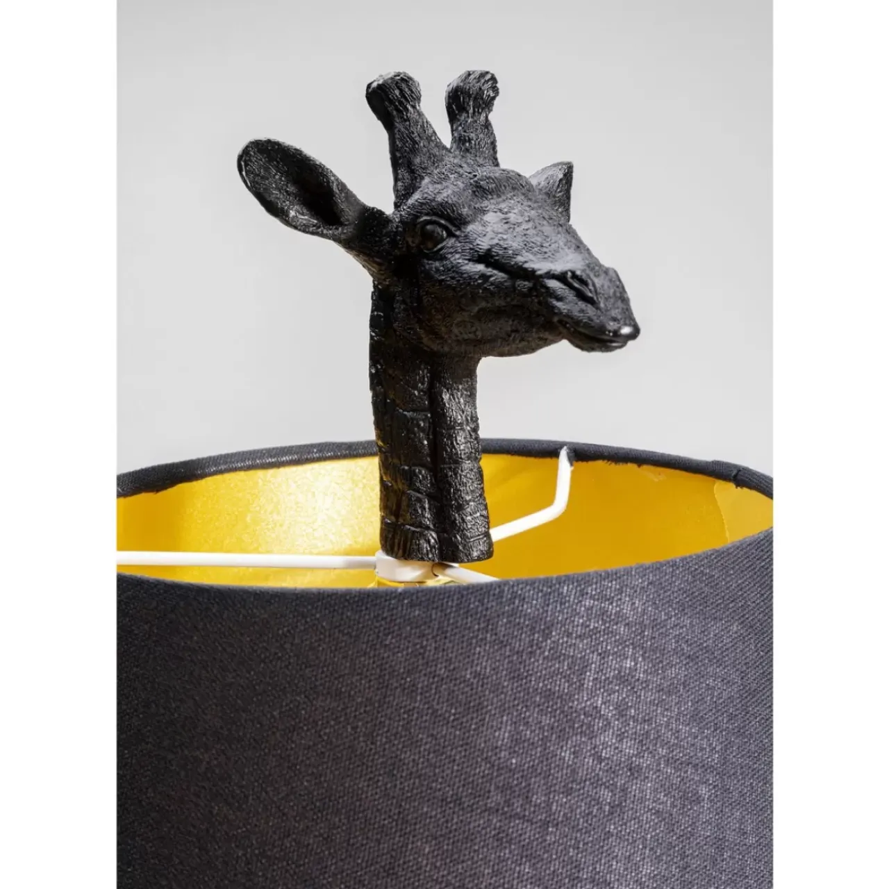Tischleuchten|KARE Design Tischleuchte Animal Giraffe Matt Schwarz