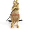 Tischleuchten|KARE Design Tischleuchte Animal Kangaroo Gold 46Cm