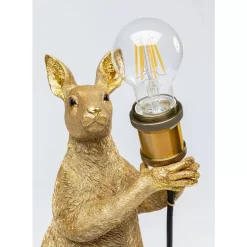 Tischleuchten|KARE Design Tischleuchte Animal Kangaroo Gold 46Cm