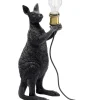 Tischleuchten|KARE Design Tischleuchte Animal Kangaroo Schwarz Matt 46Cm