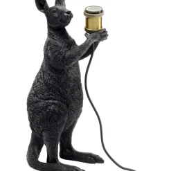 Tischleuchten|KARE Design Tischleuchte Animal Kangaroo Schwarz Matt 46Cm