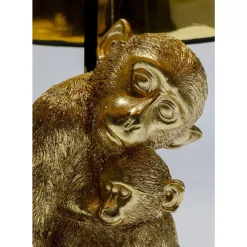 Tischleuchten|KARE Design Tischleuchte Animal Monkey Love Hug Gold 50Cm
