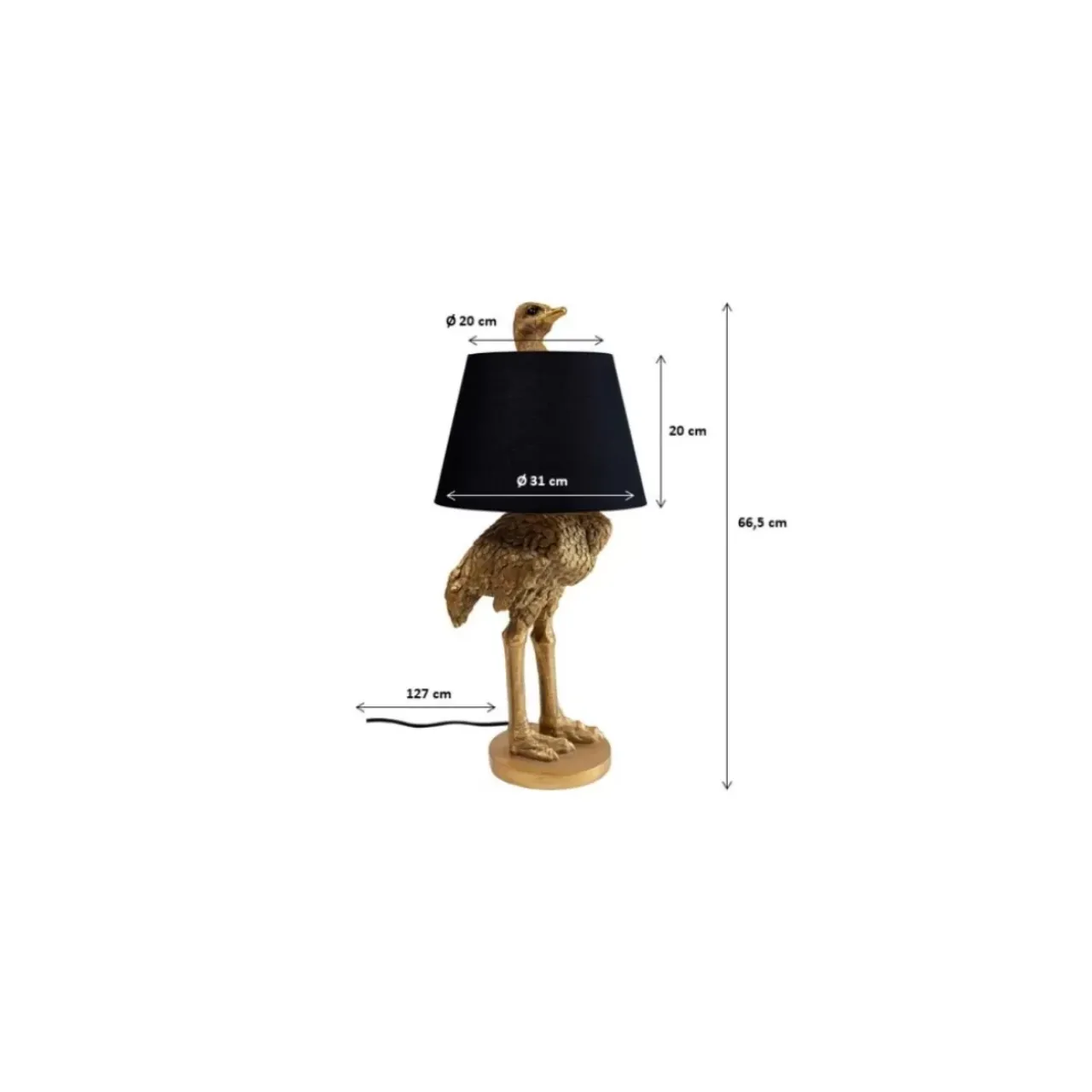 Tischleuchten|KARE Design Tischleuchte Animal Ostrich