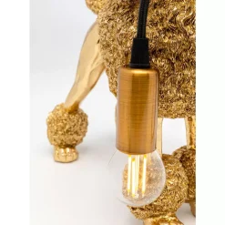 Tischleuchten|KARE Design Tischleuchte Animal Poodle Gold 32Cm