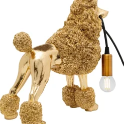 Tischleuchten|KARE Design Tischleuchte Animal Poodle Gold 32Cm