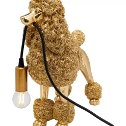 Tischleuchten|KARE Design Tischleuchte Animal Poodle Gold 32Cm