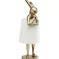 Tischleuchten|KARE Design Tischleuchte Animal Rabbit Gold 68Cm
