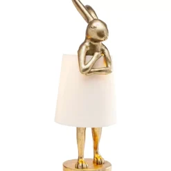 Tischleuchten|KARE Design Tischleuchte Animal Rabbit Gold 68Cm