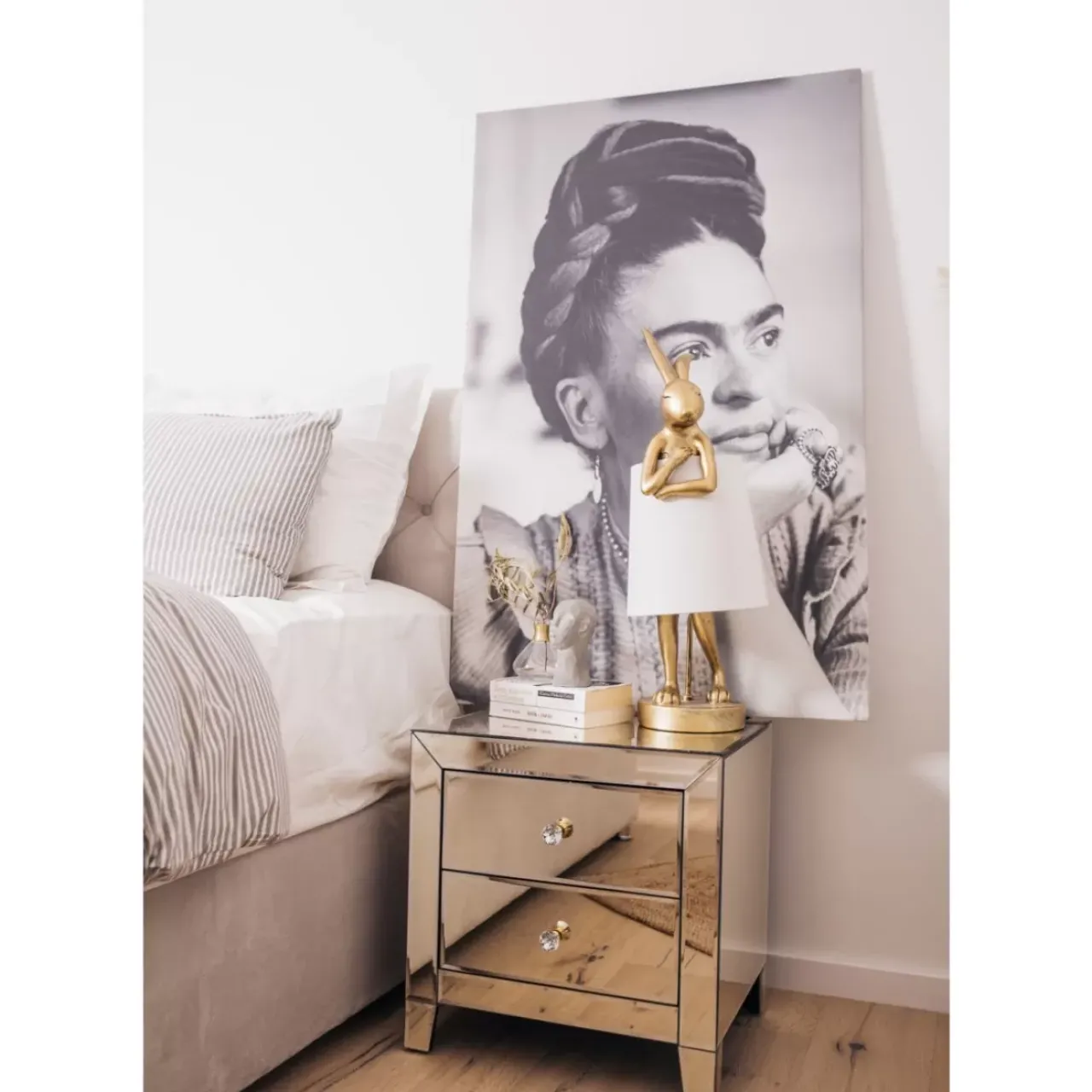 Tischleuchten|KARE Design Tischleuchte Animal Rabbit Gold 68Cm