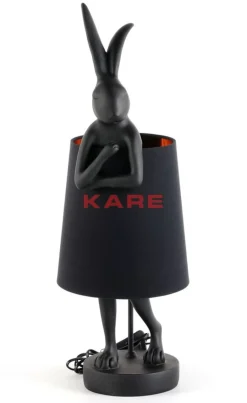 Tischleuchten|KARE Design Tischleuchte Animal Rabbit Matt Schwarz 68Cm