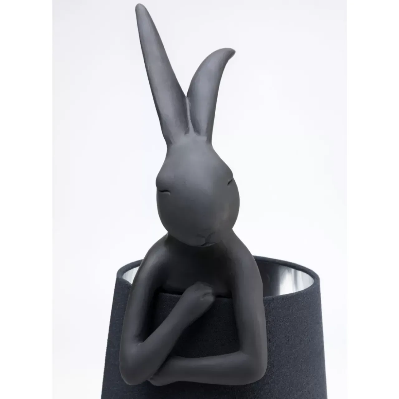 Tischleuchten|KARE Design Tischleuchte Animal Rabbit Matt Schwarz 68Cm