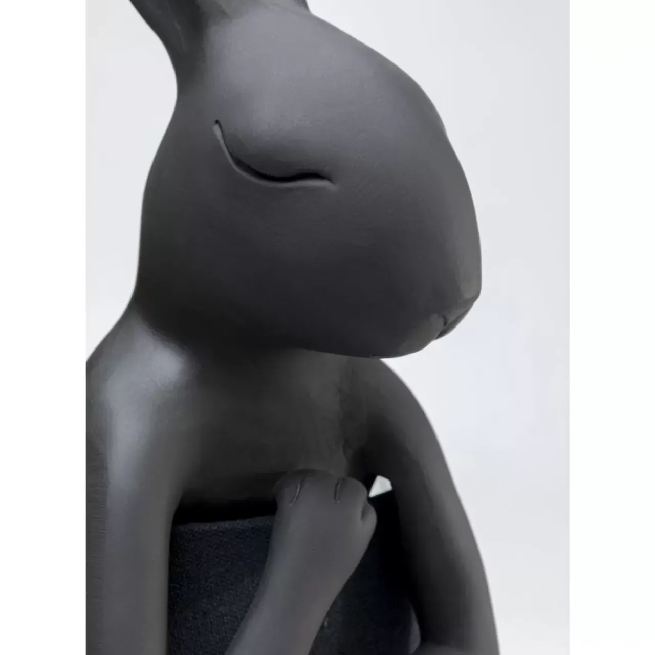 Tischleuchten|KARE Design Tischleuchte Animal Rabbit Matt Schwarz 68Cm
