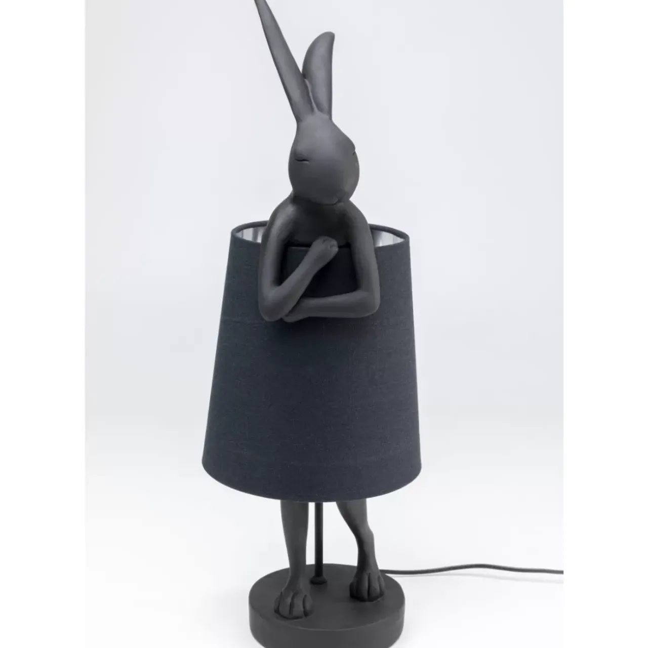 Tischleuchten|KARE Design Tischleuchte Animal Rabbit Matt Schwarz 68Cm