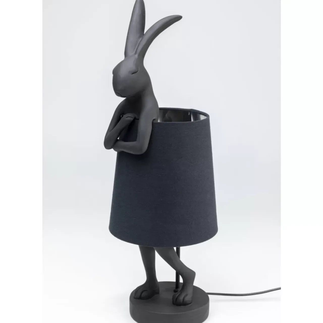 Tischleuchten|KARE Design Tischleuchte Animal Rabbit Matt Schwarz 68Cm