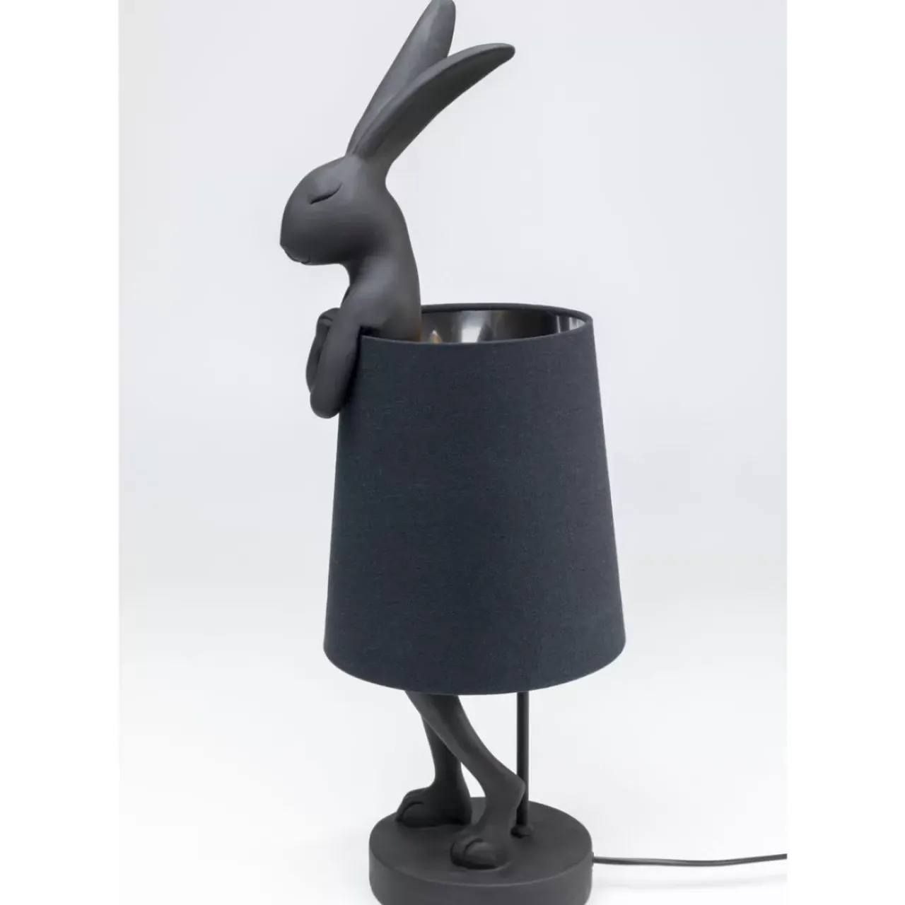 Tischleuchten|KARE Design Tischleuchte Animal Rabbit Matt Schwarz 68Cm