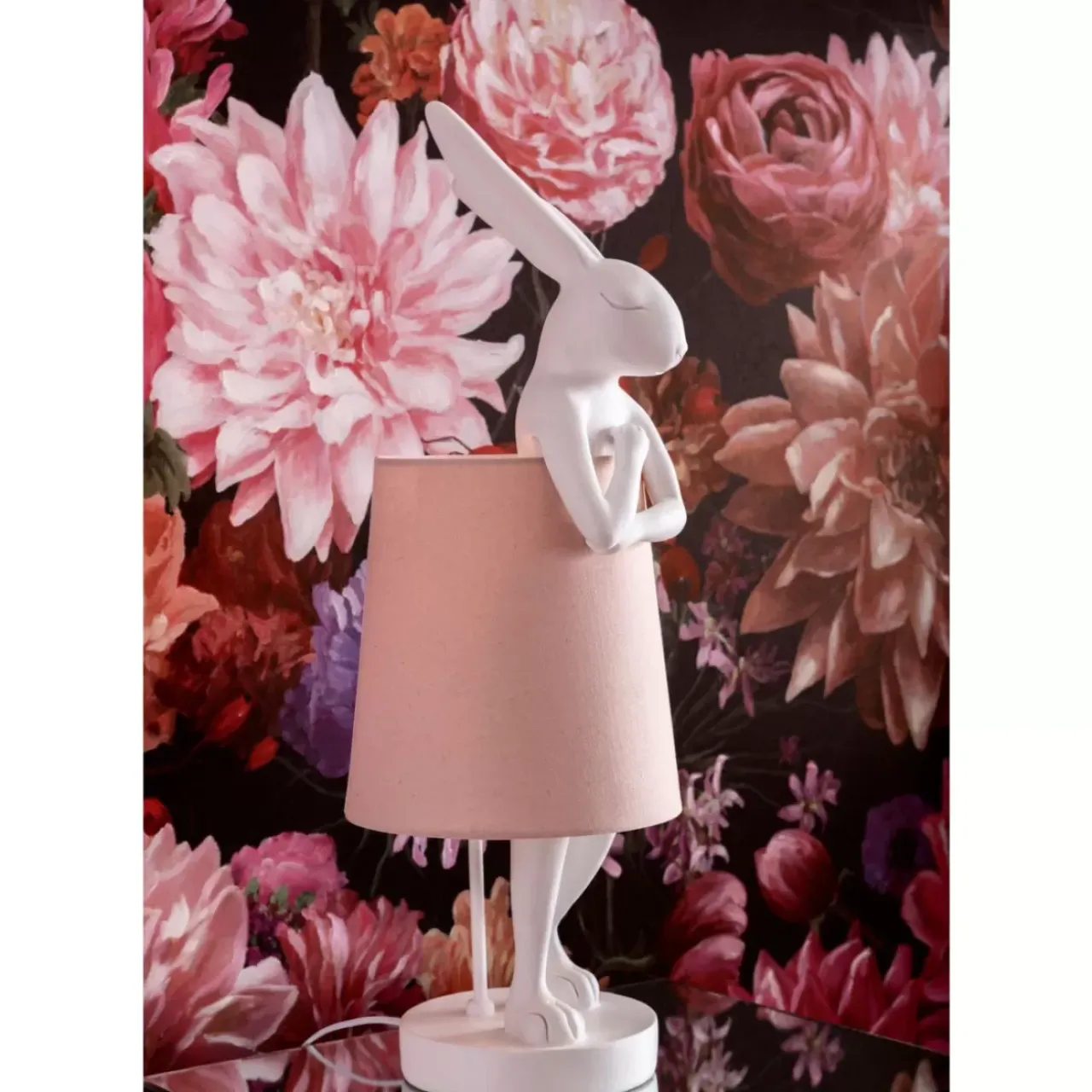 Tischleuchten|KARE Design Tischleuchte Animal Rabbit Weis 68Cm