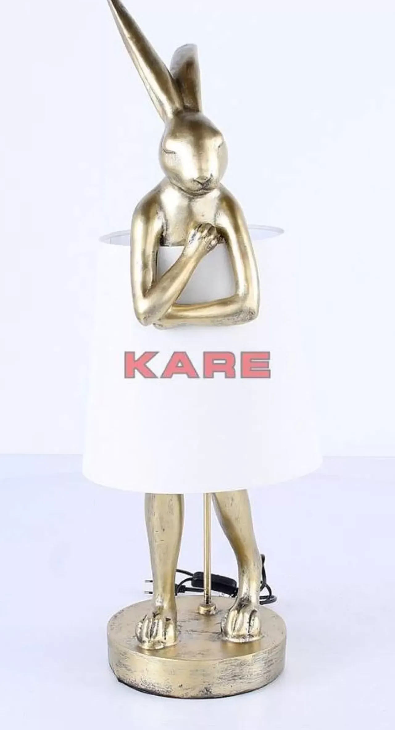 Tischleuchten|KARE Design Tischleuchte Animal Rabbit Gold 88