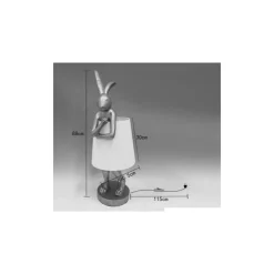 Tischleuchten|KARE Design Tischleuchte Animal Rabbit Gold 88
