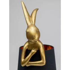 Tischleuchten|KARE Design Tischleuchte Animal Rabbit Gold/Schwarz 68Cm