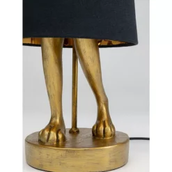 Tischleuchten|KARE Design Tischleuchte Animal Rabbit Gold/Schwarz 68Cm