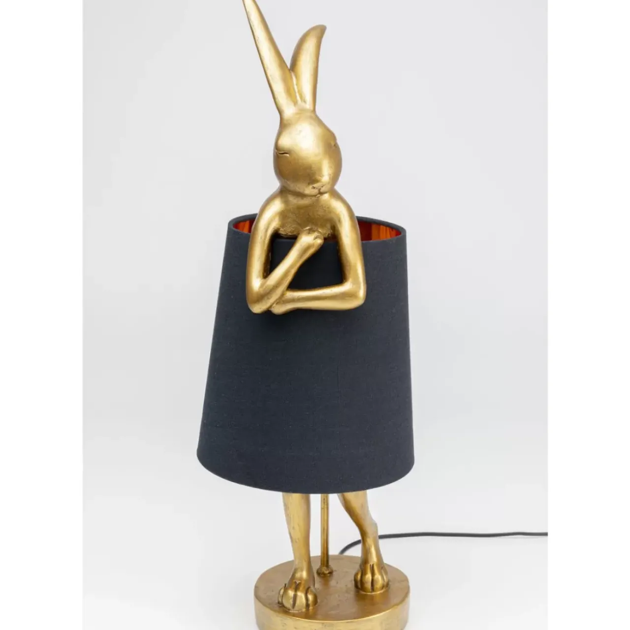Tischleuchten|KARE Design Tischleuchte Animal Rabbit Gold/Schwarz 68Cm
