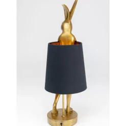 Tischleuchten|KARE Design Tischleuchte Animal Rabbit Gold/Schwarz 68Cm