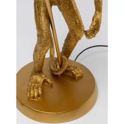 Tischleuchten|KARE Design Tischleuchte Animal Standing Monkey Gold 51Cm