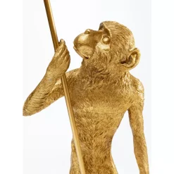 Tischleuchten|KARE Design Tischleuchte Animal Standing Monkey Gold 51Cm
