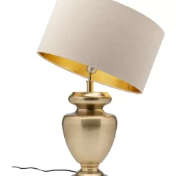 Tischleuchten|KARE Design Tischleuchte Barock Gold Beige 49Cm