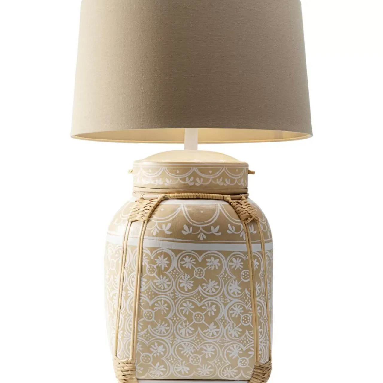 Tischleuchten|KARE Design Tischleuchte Basket Creme