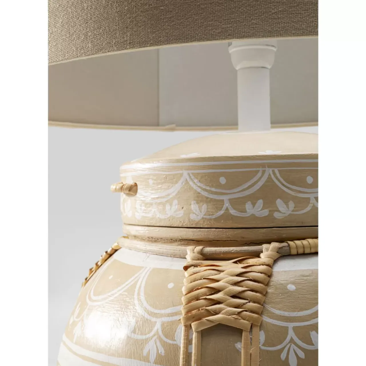 Tischleuchten|KARE Design Tischleuchte Basket Creme