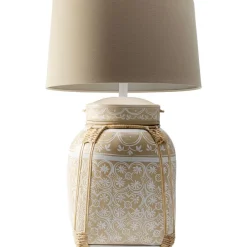 Tischleuchten|KARE Design Tischleuchte Basket Creme