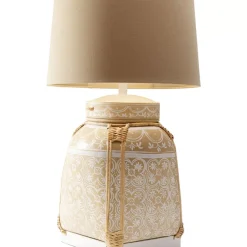 Tischleuchten|KARE Design Tischleuchte Basket Creme