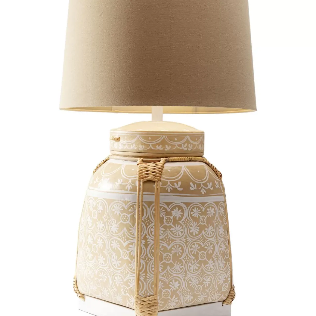 Tischleuchten|KARE Design Tischleuchte Basket Creme