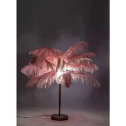 Tischleuchten|KARE Design Tischleuchte Feather Palm Pink 60Cm