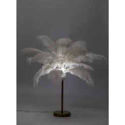 Tischleuchten|KARE Design Tischleuchte Feather Palm Weis 60Cm