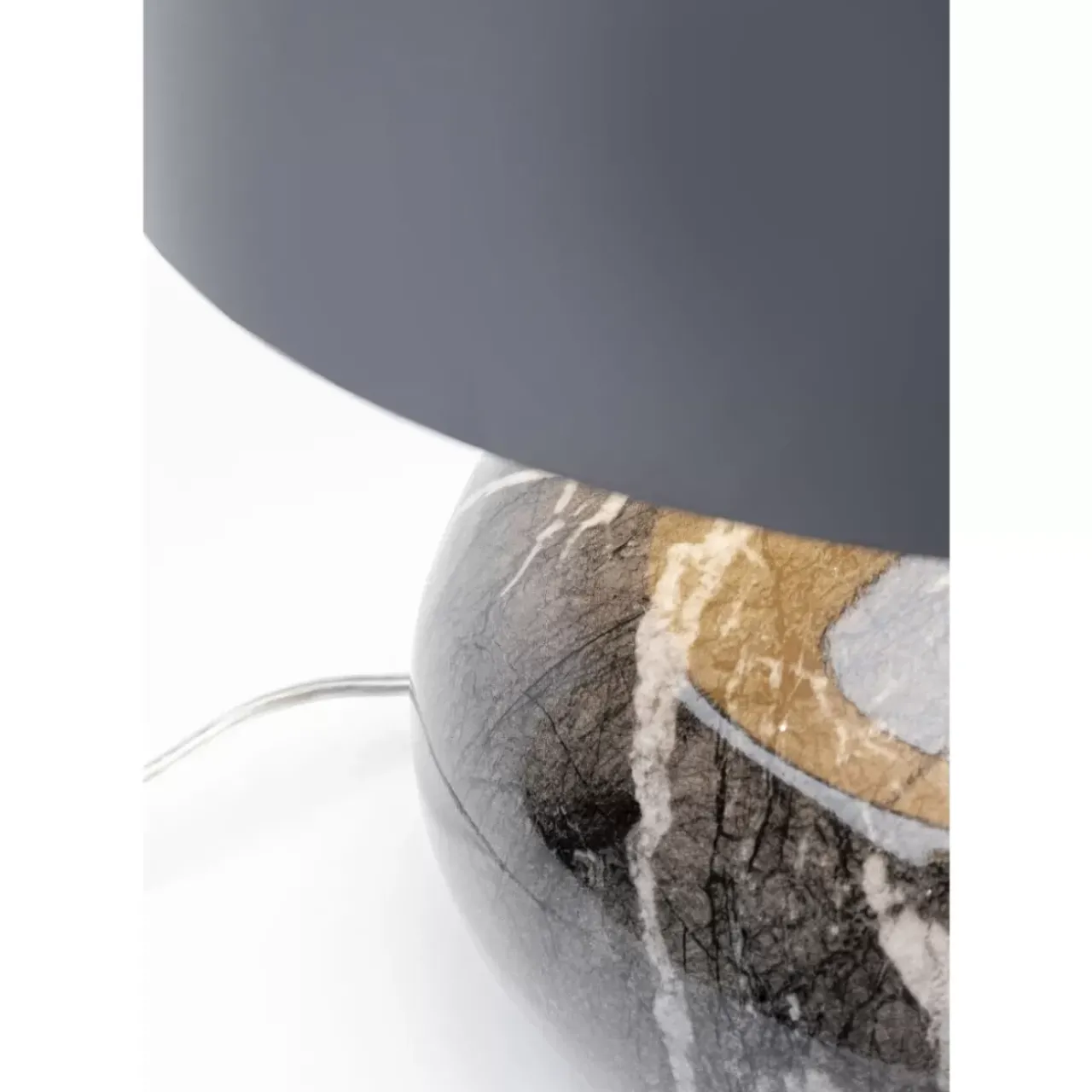 Tischleuchten|KARE Design Tischleuchte Mamo Deluxe Grau 38Cm