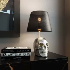 Tischleuchten|KARE Design Tischleuchte Skull Crystals Front 44Cm