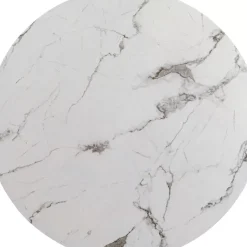 Tische|KARE Design Tischplatte Schickeria Marmoroptik Weis O80Cm