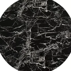 Tische|KARE Design Tischplatte Schickeria Marmoroptik Schwarz O110Cm