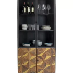 Regale|KARE Design Vitrine Illusion Gold 90X180Cm