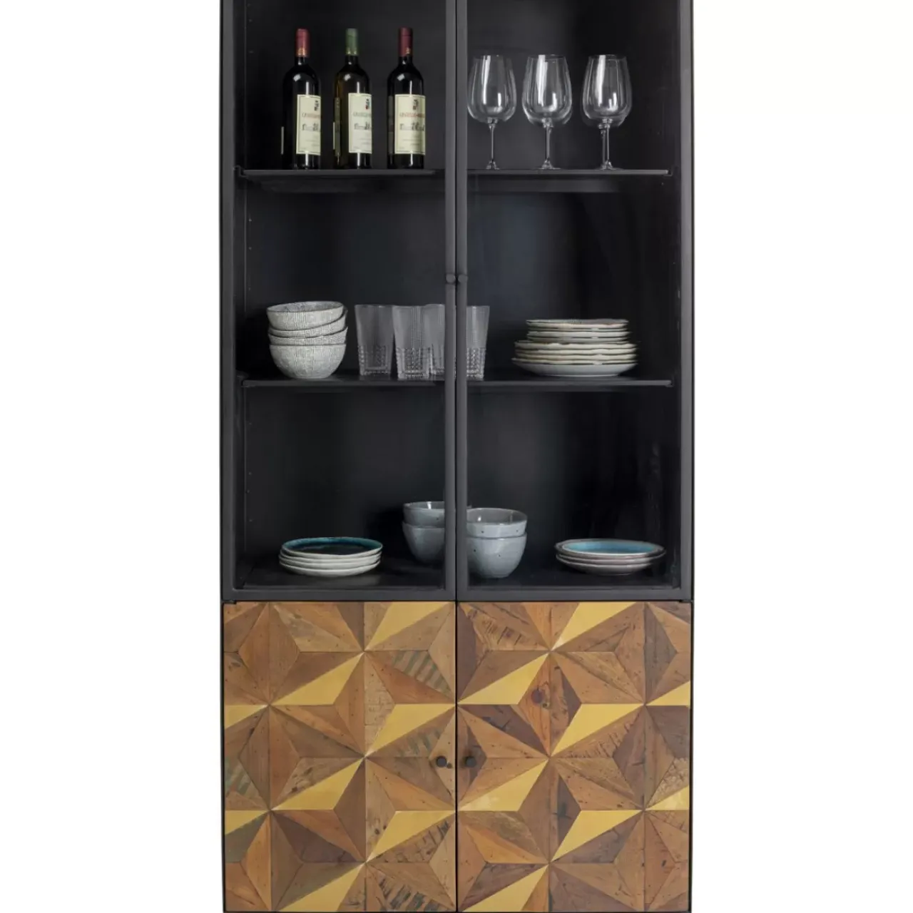 Regale|KARE Design Vitrine Illusion Gold 90X180Cm